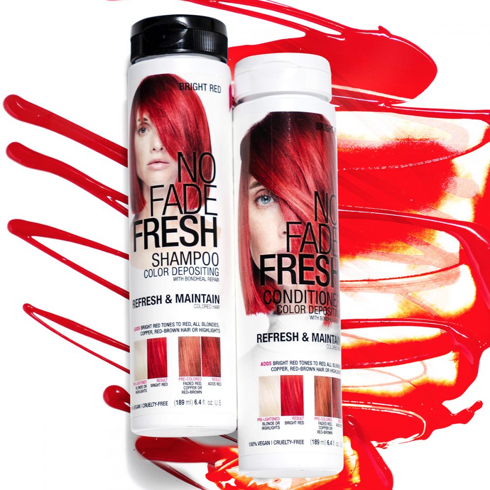 Bright Red Shampoo For A Red Tone No Fade Fresh 