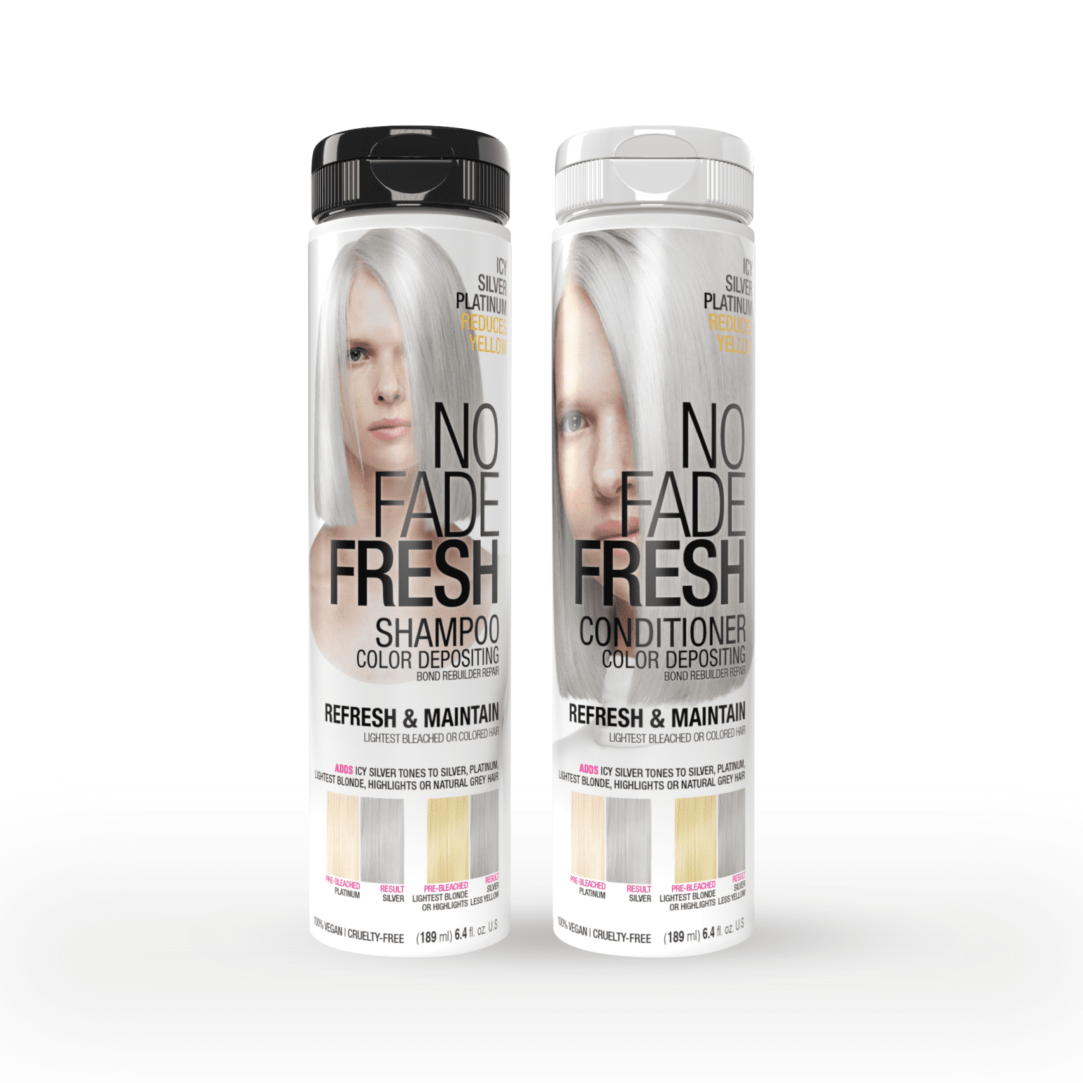 Icy Silver Platinum Duo | For Pastel Silver Tone | No Fade Fresh